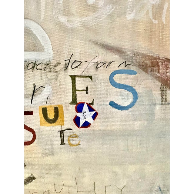 “Out of Many, One" Large Political Painting by Michele Zuzalek For Sale In Washington DC - Image 6 of 6