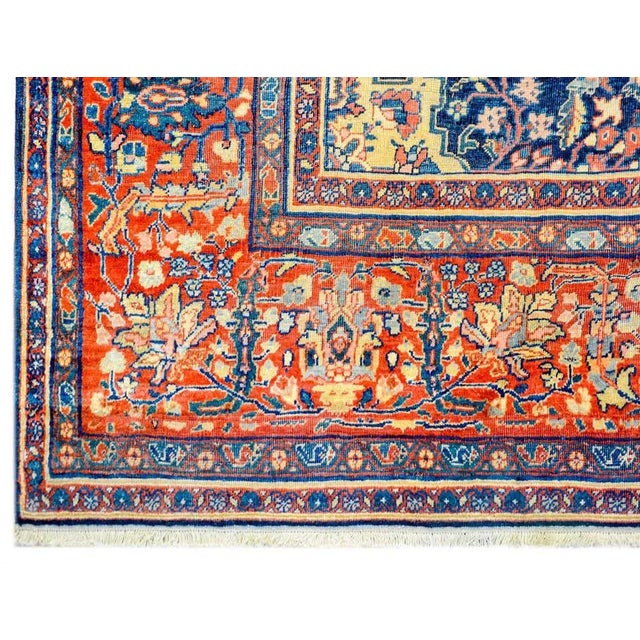 Late 19th Century Sarouk Farahan Rug For Sale In Chicago - Image 6 of 8