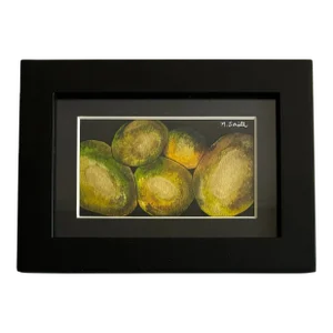 Rock Collection Original Watercolor Painting Signed and Framed