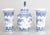 A gorgeous petite set of three antique Delft transferware garniture vases made between 1900 and 1930, attributed to Mosa...