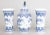 A gorgeous petite set of three antique Delft transferware garniture vases made between 1900 and 1930, attributed to Mosa...