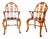 Gothic Strawberry Hill Windsor Steeple Back Armchairs by Theodore Alexander, 1990s, Set of 2 For Sale
