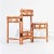 French Riviera style folding planter, Italy, 1970s. Wooden and rattan structure with 3 folding parts, creating 4 spaces...