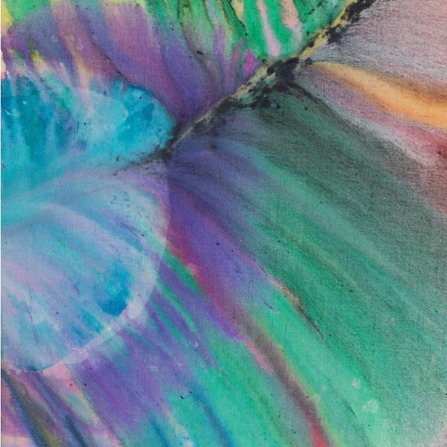 'Abstract, Coral and Jade' by Frealon Norden Bibbins, 1976, San Francisco Bay Area Abstraction, Large Oil For Sale - Image 4 of 8