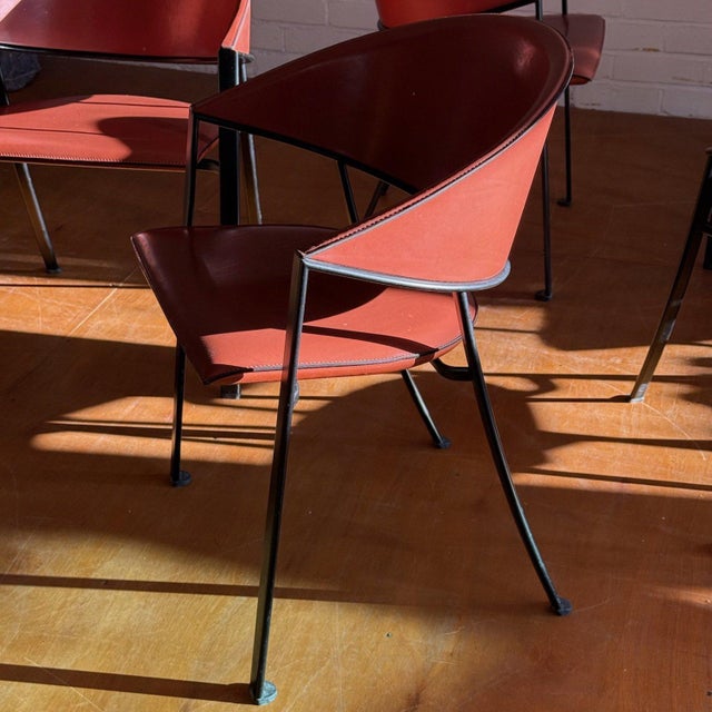 Brown Blenda Chairs by Roberto Patio for Matteo Grassi, Set of 8 For Sale - Image 8 of 15