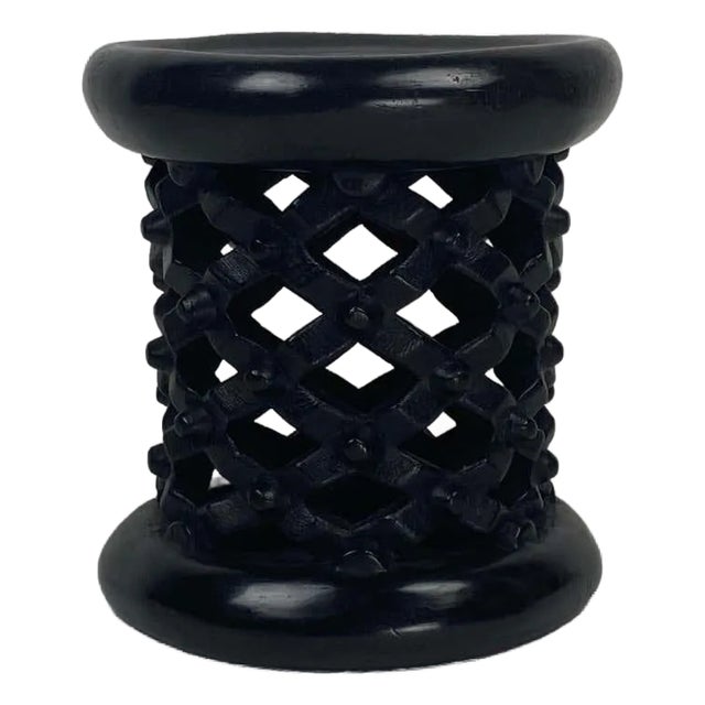 Hand-Carved Bamileke African Accent Table. For Sale