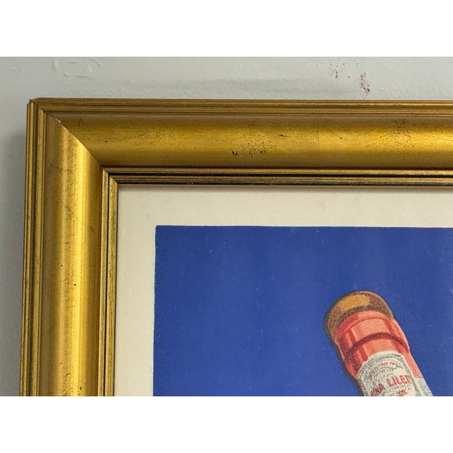 Circa 1937 Robys Kina Lillet Original Poster, Framed For Sale - Image 4 of 12