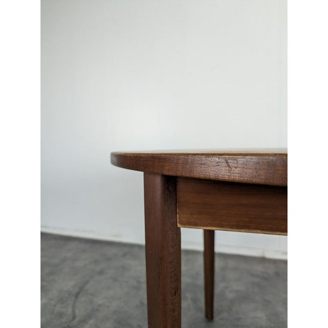 Scandinavian Teak Table with Extension For Sale - Image 4 of 7