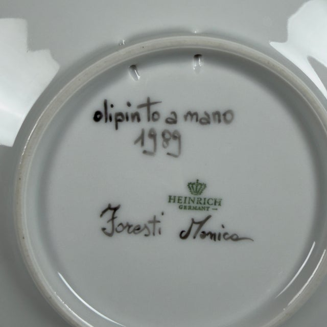 Porcelain Vase and Plate from Heinrich, 1989, Set of 2 For Sale - Image 10 of 15
