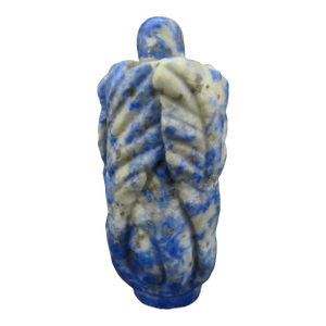 Chinese Carved Natural Lapis Lazuli Leaves Snuff Bottle