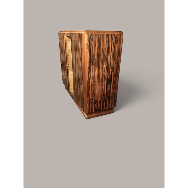 Art Deco Dining Room Set in Makassar Ebony, 1930, Set of 3 For Sale - Image 12 of 18