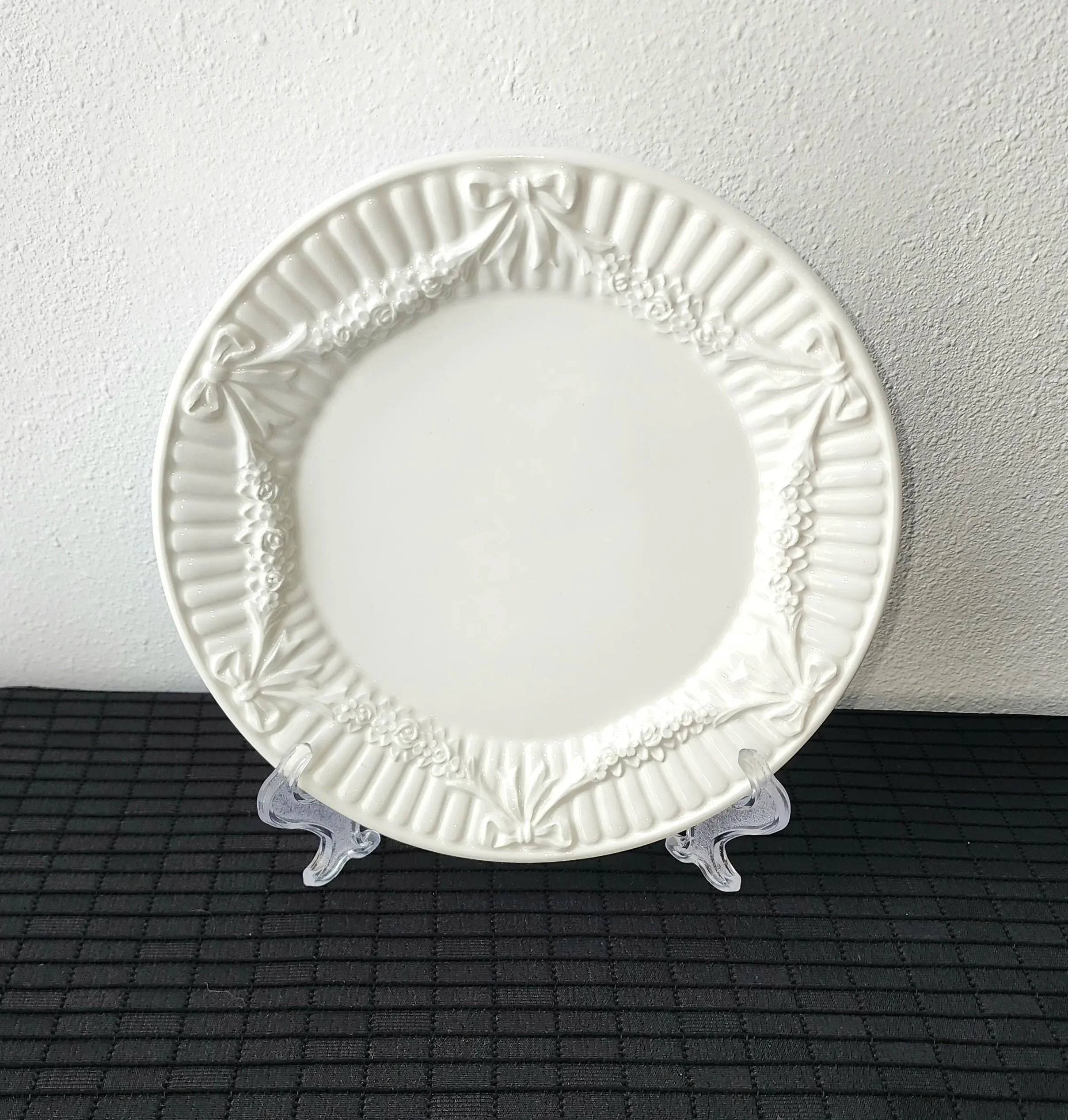 1990s Tiffany & Co. White Garland Dessert/Salad Plates - Set of 11