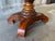 19th Century American Empire Figured Mahogany Folding Console Table / Game Table For Sale - Image 11 of 12