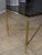 Metal 1950s French Brass X Base Coffee Cocktail Table For Sale - Image 7 of 13