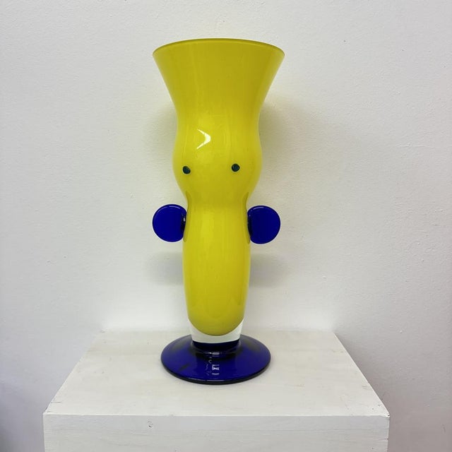 Czech Bohemia Art Glass Vase by Jiří Šuhájek, 1990s For Sale - Image 14 of 18