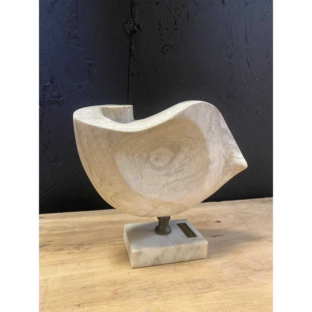 Abstract Stone Sculpture. Signed. Dimensions:8.5”w x 3”d x7.5”h. Great used condition and please see the photos