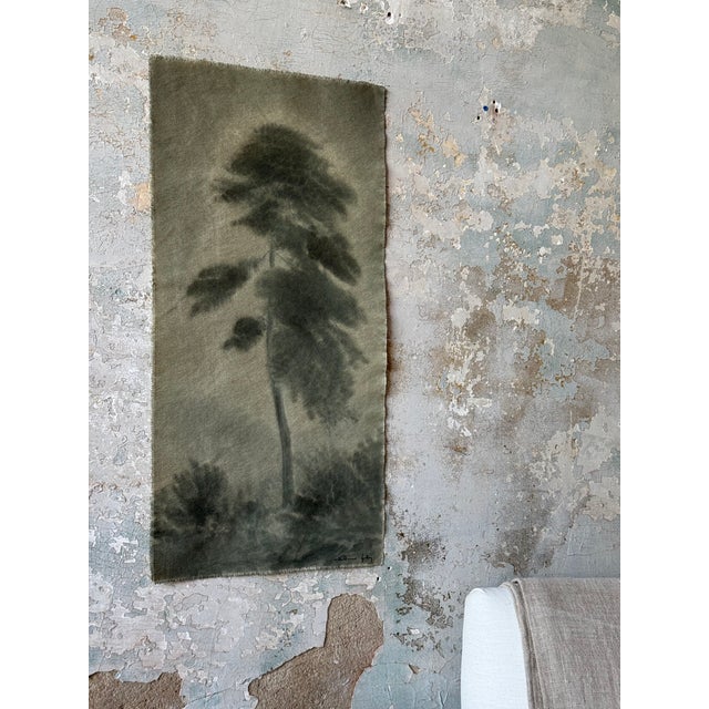 Contemporary Watercolor Landscape on Raw Canvas by Chelsea Fly For Sale - Image 3 of 3