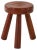 Small Stool in Jatoba Wood by Ingvar Hildingsson, 1980s For Sale