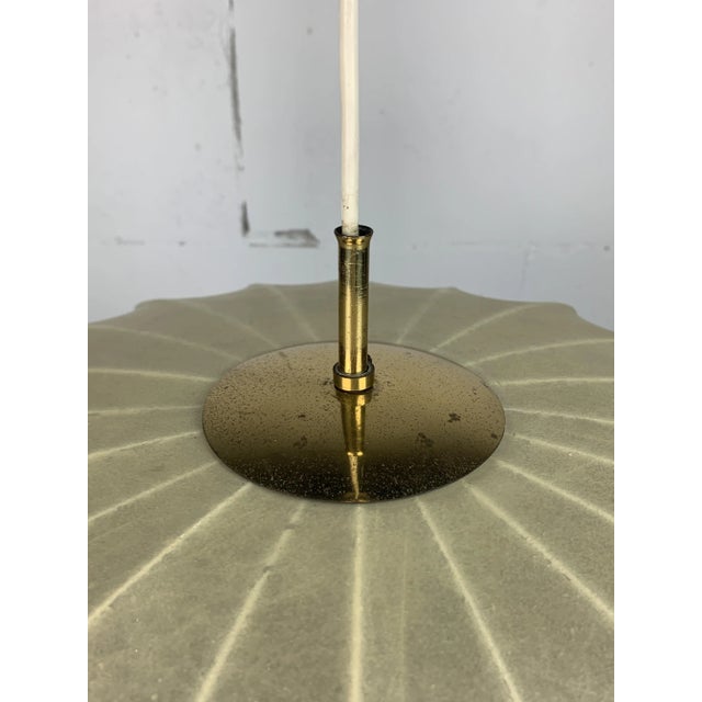 Absolutely stunning ufo pendant hanging lamp with brass attributed to Italy although Germany is also very well known for...