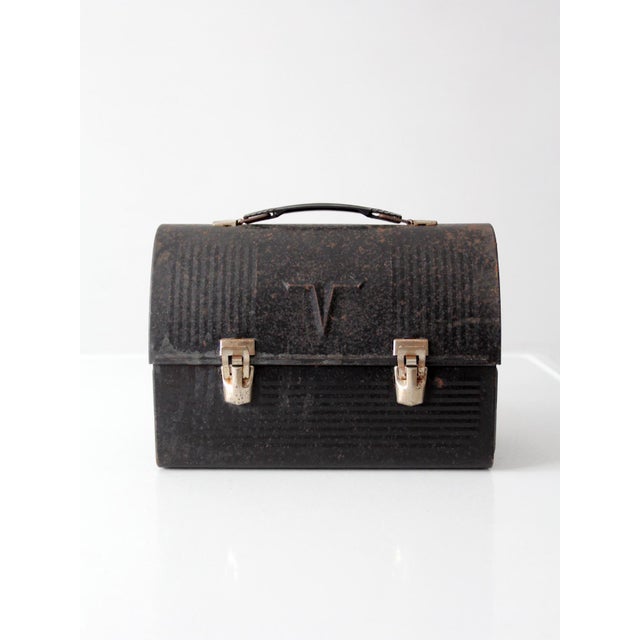 Mid-Century Thermos Metal Lunch Box For Sale - Image 10 of 11