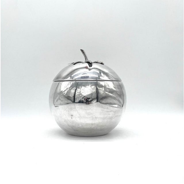 An iconic, silver-plated ice bucket in the Mid-Century Modern style, designed by the French manufacturer Thermid Paris in...