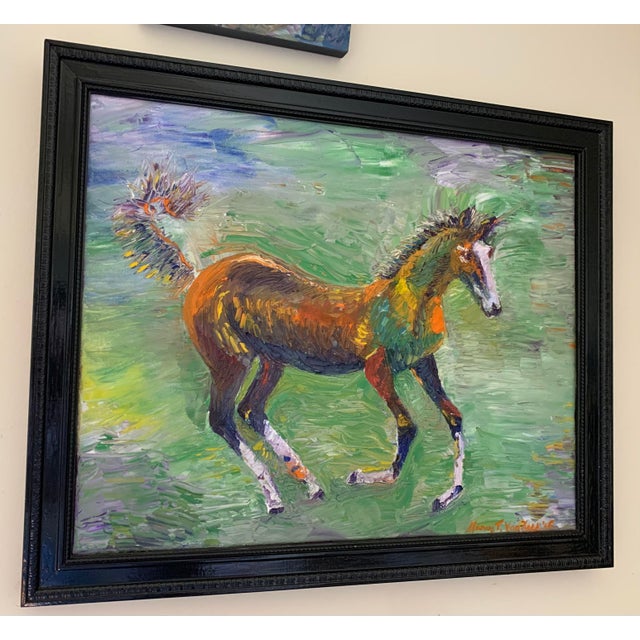 Colt Horse Framed Oil Painting Chairish
