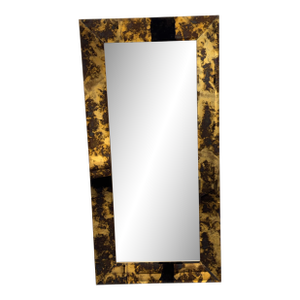 Hollywood Regency Tortoise Glass Full-Length Mirror