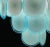 Blue Turquoise Disc Murano Ceiling Lamp from Vistosi, 1970s For Sale - Image 6 of 12