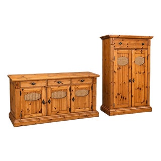Classic Pine Vertiko Sideboard For Sale