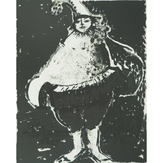 Roger Crusat (1917-1994) Clown with a Hat Original lithograph Signed in pencil Limited edition of 100 (the number shown is...