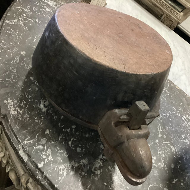 Coffee Mid 20th Century Hand Carved Wooden Spice Container From India For Sale - Image 8 of 12