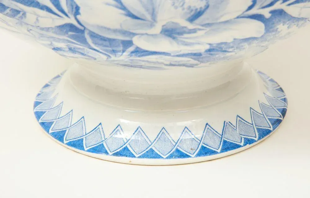 creil et montereau ブルー　カップ　ファイアンス フィーヌ Late 19th Century Traditional Creil-Montereau Blue and White