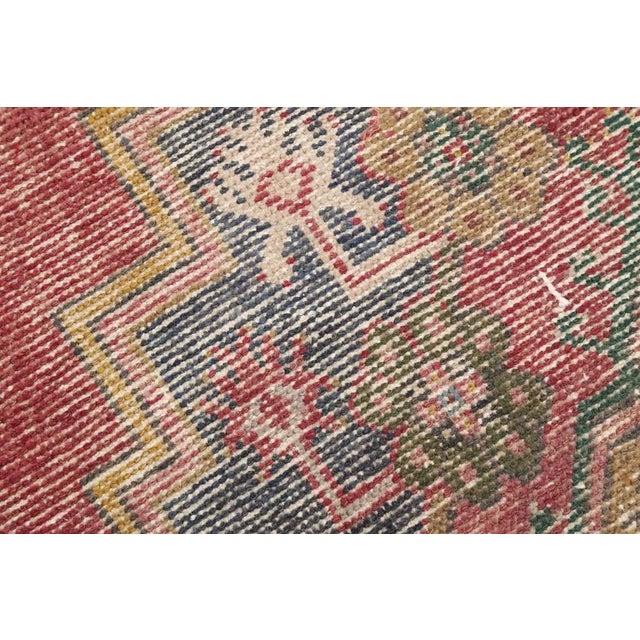 Vintage Natural Faded Rug For Sale - Image 6 of 18