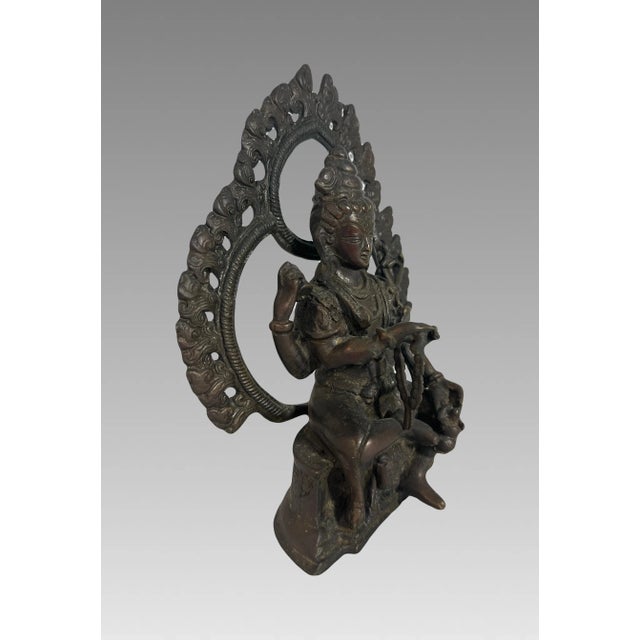 A detailed old cast statue of Shiva, great patina and hues throughout. Often shown to be in deep meditation or to be...