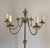 Brass 6 Lights Neoclassical Style Floor Lamp in Silver and Brass For Sale - Image 8 of 12
