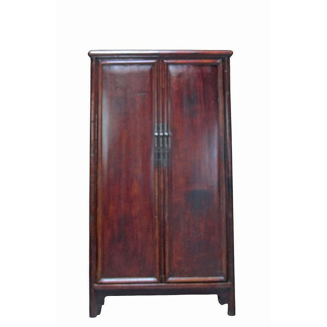 Early 19th Century Classic Square-Corner Catalpa Armoire For Sale - Image 5 of 9
