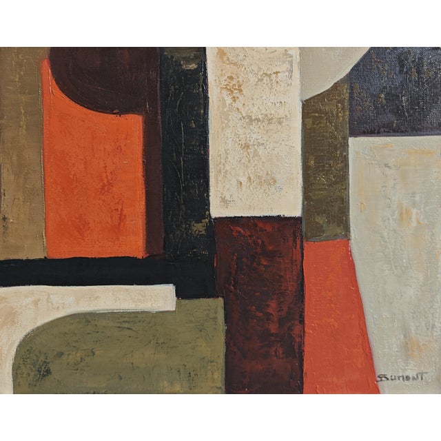 Point D'ancrage, Geometric Abstract, Contemporary, Framed by Sophie Dumont For Sale - Image 4 of 9