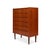 Danish Mid-Century Modern Six-Drawer Teak Tallboy Dresser 1960s For Sale - Image 4 of 7