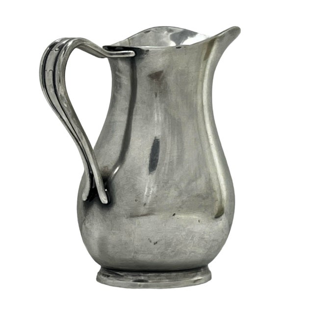 American 1940s Us Navy Reed & Barton Silver Soldered Pitcher For Sale - Image 3 of 7