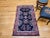 Vintage Persian Sarouk Area Rug, Handwoven Allover Floral Pattern, Navy & Red, 3’ X 5’ For Sale - Image 9 of 11