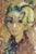 Female Portrait is a modern artwork realized in 1965. Mixed colored drawing on paper. Signature and date on the lower margin.