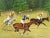 1 Fine English Equine Sporting Work Of Art Oil Painting Horse & Riders Polo Match. Subject fabulous sporting study of 3...