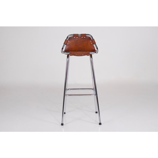 Vintage Leather Bar Stool, 1970s For Sale - Image 4 of 12