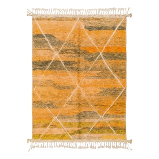 Hand-Knotted Wool Rug by Azele Studio For Sale