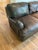 English Restoration Hardware English Classic Roll Arm Three Cushion Leather Sofa For Sale - Image 3 of 4