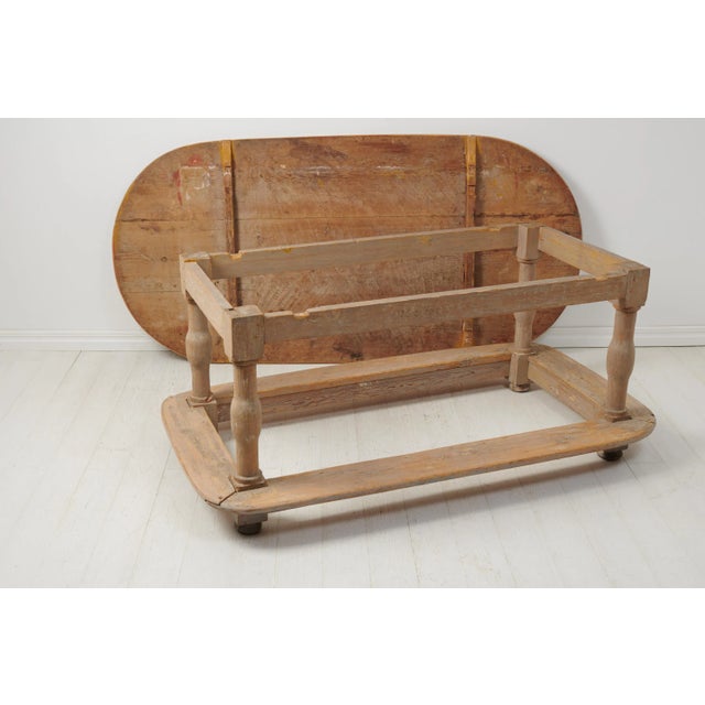 Swedish Baroque Pine Centre Table, 1758 For Sale - Image 9 of 13