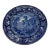 A Blue Dark Transfer Decorated Staffordshire Plate "Part of Goodridge Castle, Kent", by Enoch Woods, Circa 1830's For Sale