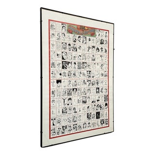 Modern Italian Framed Paper 138 Originali D'autore Poster, 1990s For Sale