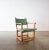 1940s 1947 Carl Malmsten Hangsits Armchair in Solid Pine and Green Fabric For Sale - Image 5 of 11