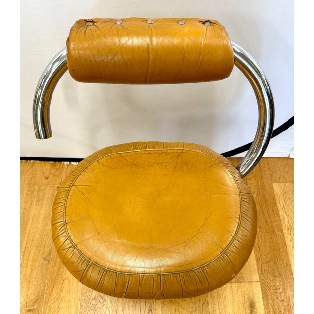 Mid Century Giotto Stoppino Cobra Chrome and Glass Table and Two Chairs 3 PCS For Sale In New York - Image 6 of 11